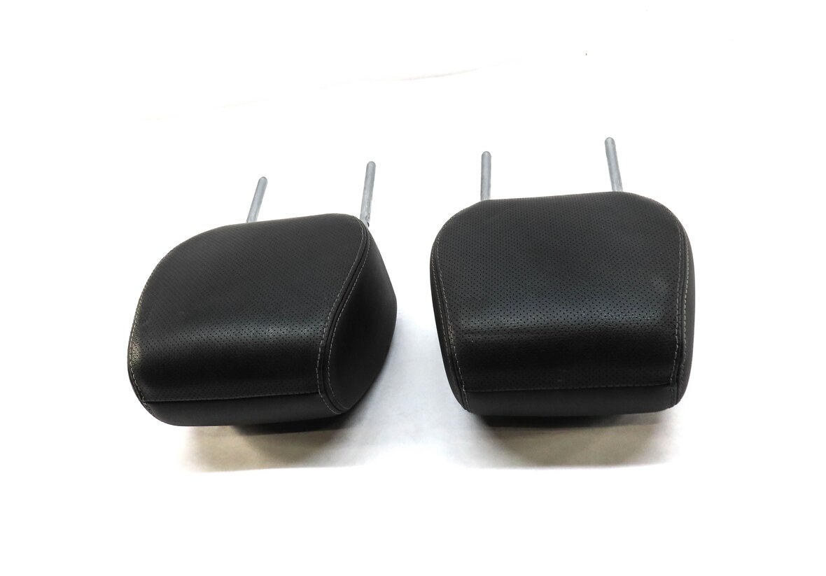 Thumbnail 3: 12-19 RANGE ROVER EVOQUE FRONT LEFT RIGHT HEADREST PERFORATED TAURUS EBONY BLACK