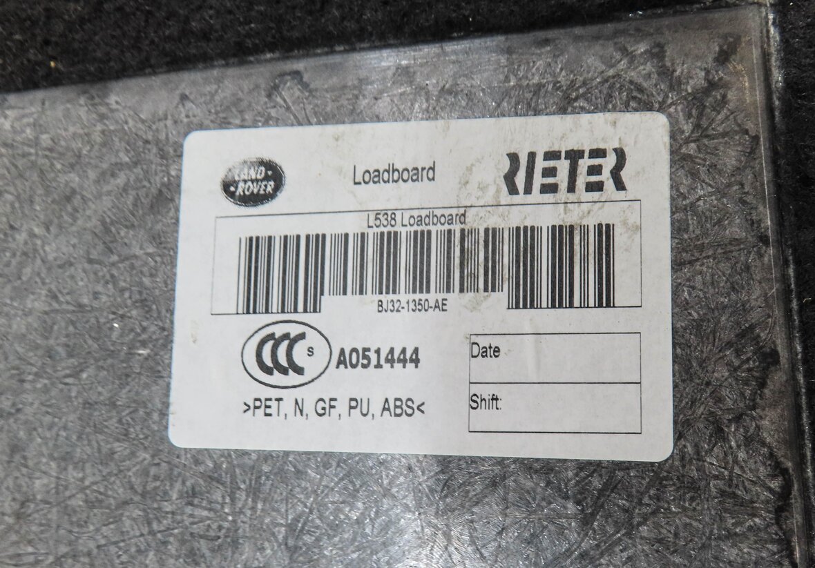 Thumbnail 6: 2012 LAND RANGE ROVER EVOQUE REAR TRUNK SPARE TIRE CARGO COVER CARPET (BLACK)