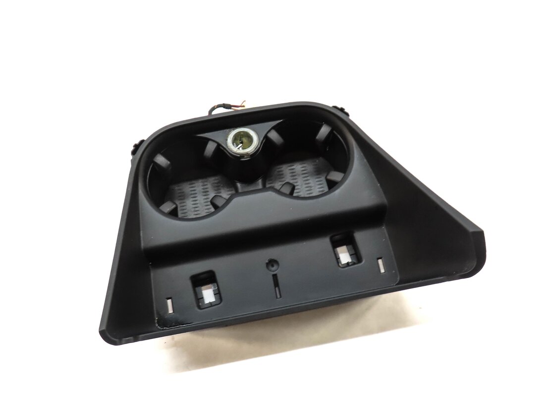 Thumbnail 2: 2013 BMW X3 (F25) FRONT CENTER CONSOLE CUP HOLDER w/ 12v SOCKET (BLACK)