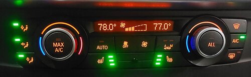 Thumbnail 2: 11-14 BMW X3 (F25) FRONT HEATER A/C TEMPERATURE CLIMATE CONTROL w/ HEATED SEAT