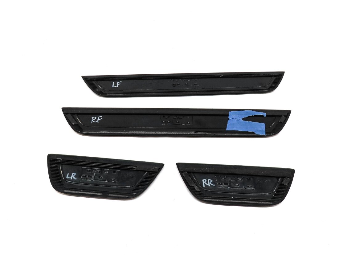 Thumbnail 3: 2013 BMW X3 (F25) FRONT REAR LEFT RIGHT DOOR SILL SCUFF PLATE TRIM SET4