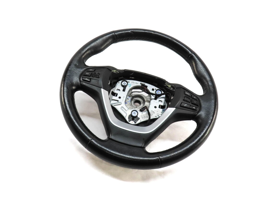 2011-2018 BMW X3 X4 (F25 F26) 3 SPOKE STEERING WHEEL w/ SWITCHES & TRIM (BLACK)