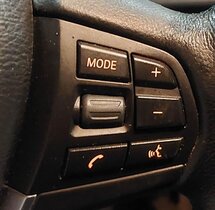 Thumbnail 3: 2011-2018 BMW X3 X4 (F25 F26) 3 SPOKE STEERING WHEEL w/ SWITCHES & TRIM (BLACK)