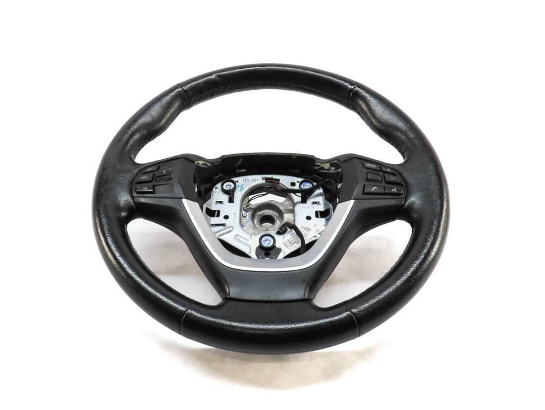 Thumbnail 4: 2011-2018 BMW X3 X4 (F25 F26) 3 SPOKE STEERING WHEEL w/ SWITCHES & TRIM (BLACK)
