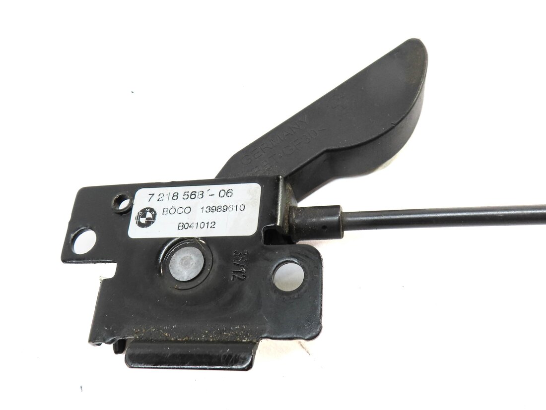 Thumbnail 4: 2013 BMW X3 (F25) FRONT HOOD LEFT & RIGHT SAFETY LATCH SET w/ HANDLE & CABLE