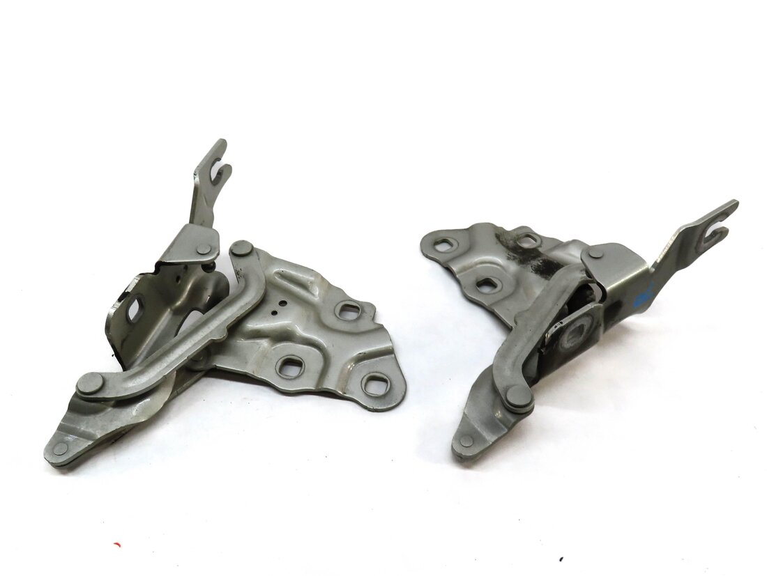 Thumbnail 3: 11-18 BMW X3 X4 (F25 F26) FRONT LEFT & RIGHT HOOD HINGE SET-2 (MINERAL SILVER)