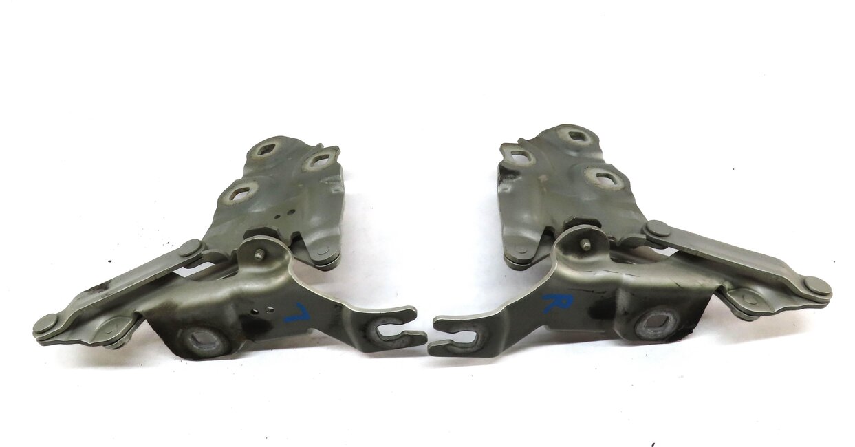 Thumbnail 4: 11-18 BMW X3 X4 (F25 F26) FRONT LEFT & RIGHT HOOD HINGE SET-2 (MINERAL SILVER)