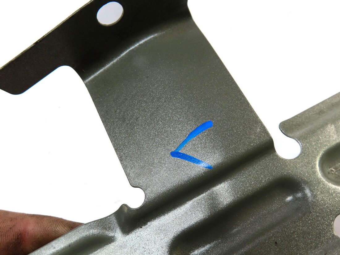 Thumbnail 10: 2013 BMW X3 (F25) FRONT LEFT DRIVER FENDER HEADLIGHT BRACKET MOUNT SET3 (SILVER)