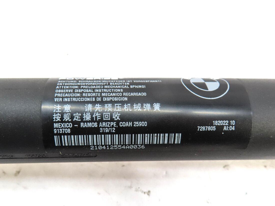 Thumbnail 7: 2011-2015 BMW X3 (F25) LEFT & RIGHT REAR TRUNK SHOCK STRUT SET-2 (ELECTRIC)