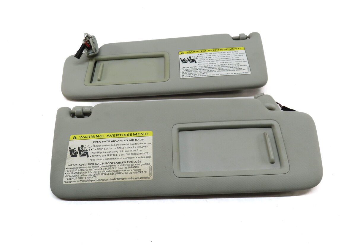Thumbnail 4: 2015-2018 AUDI A3 S3 RS3 (8V) FRONT LEFT & RIGHT SUN VISOR SUNVISOR SET (GRAY)