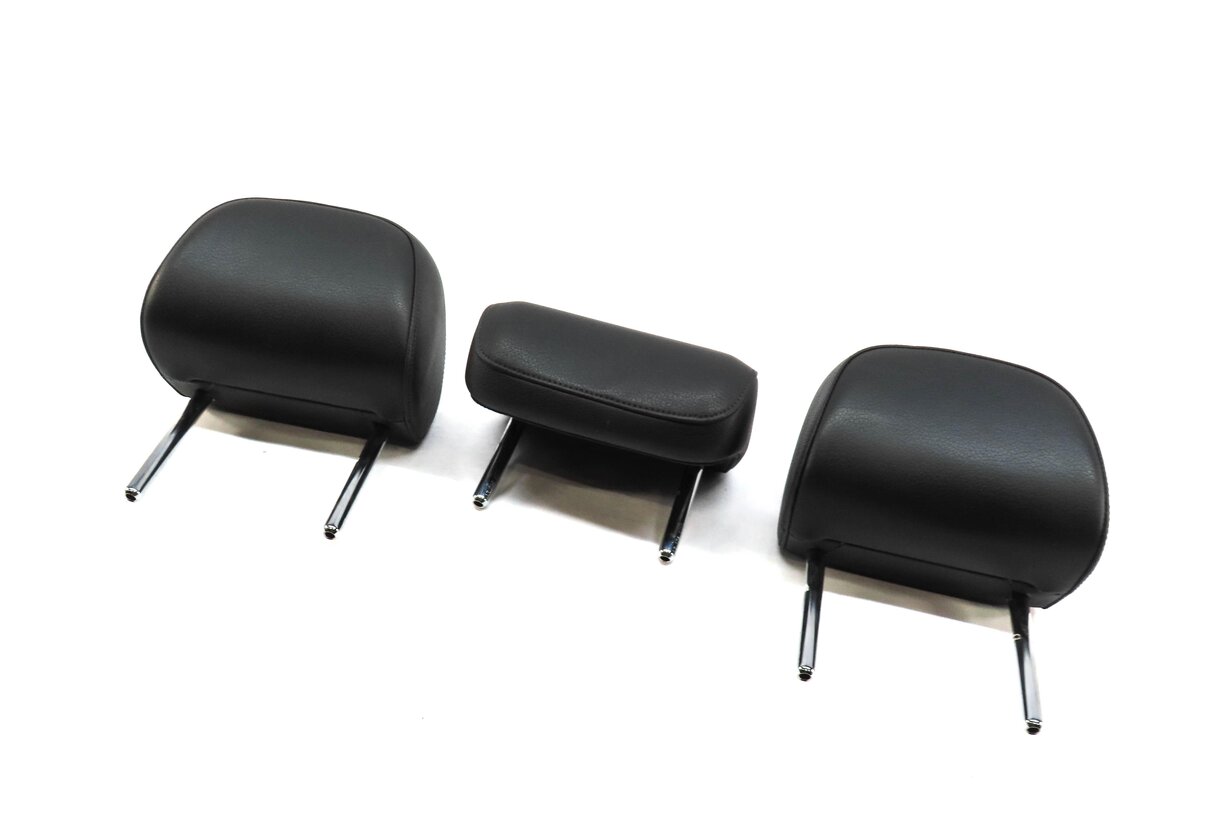 2015-2020 AUDI A3 (8V) REAR SEAT LEFT CENTER RIGHT HEADREST SET-3 (BLACK)