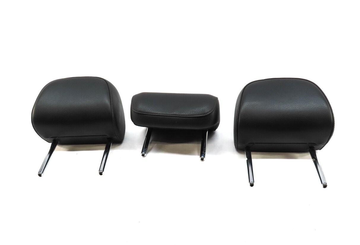 Thumbnail 2: 2015-2020 AUDI A3 (8V) REAR SEAT LEFT CENTER RIGHT HEADREST SET-3 (BLACK)