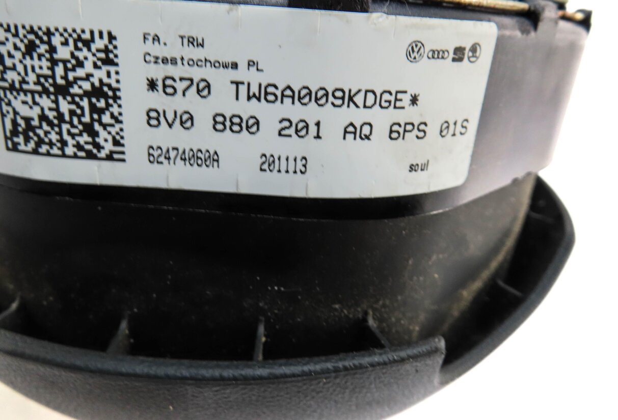 Thumbnail 5: 2015 AUDI A3 S3 (8V) LEFT FRONT DRIVER STEERING WHEEL AIRBAG AIR BAG (BLACK)