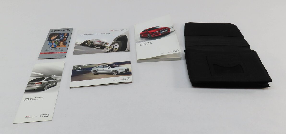 Thumbnail 2: 2015 AUDI A3 (8V) OWNERS MANUAL SET 5 w/ CARRYING CASE (BLACK)