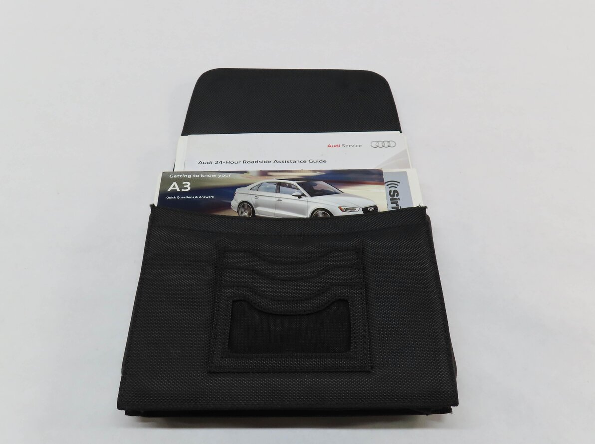 Thumbnail 4: 2015 AUDI A3 (8V) OWNERS MANUAL SET 5 w/ CARRYING CASE (BLACK)