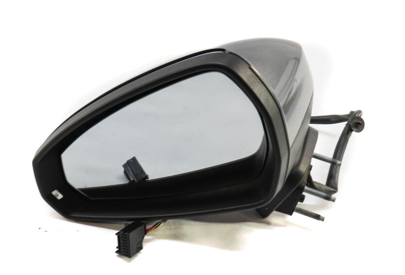2015-2018 AUDI A3 S3 (8V) DRIVER - MANUAL FOLD HEATED DOOR MIRROR (MONSOON GRAY)