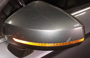Thumbnail 2: 2015-2018 AUDI A3 S3 (8V) DRIVER - MANUAL FOLD HEATED DOOR MIRROR (MONSOON GRAY)