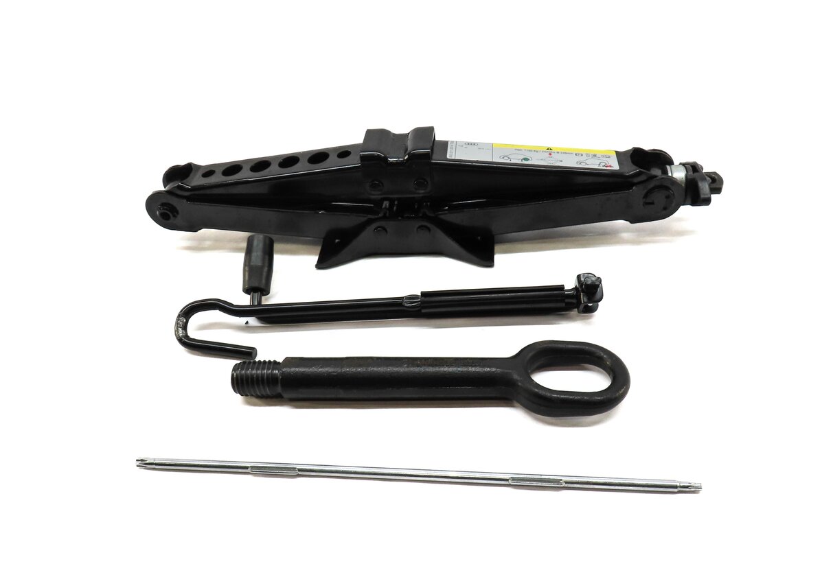Thumbnail 2: 2015-2020 AUDI A3 S3 (8V 8Y) SPARE TIRE JACK LUG WRENCH TOW HOOK TOOL SET