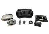 Thumbnail 2: 16-18 AUDI A3 E-TRON HYBRID (8V) SPEEDOMETER ECM BCM BODY ENGINE MODULE KEY SET