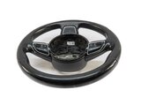 Thumbnail 5: 15-16 AUDI A3 (8V) LEFT DRIVER 3-SPOKE SPORT STEERING WHEEL w/ SWITCHES (BLACK)