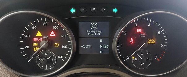 Thumbnail 2: 2008 MERCEDES BENZ GL ML CLASS (W164 X164) SPEEDOMETER GAUGE (MPH / USA / 124k)