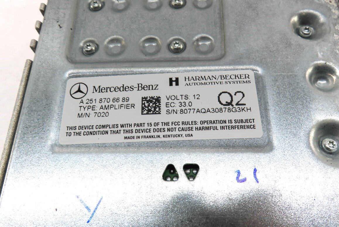 Thumbnail 5: 07-09 MERCEDES GL350 GL450 ML320 ML350 ML500 (X164 W164) HARMAN AUDIO AMPLIFIER