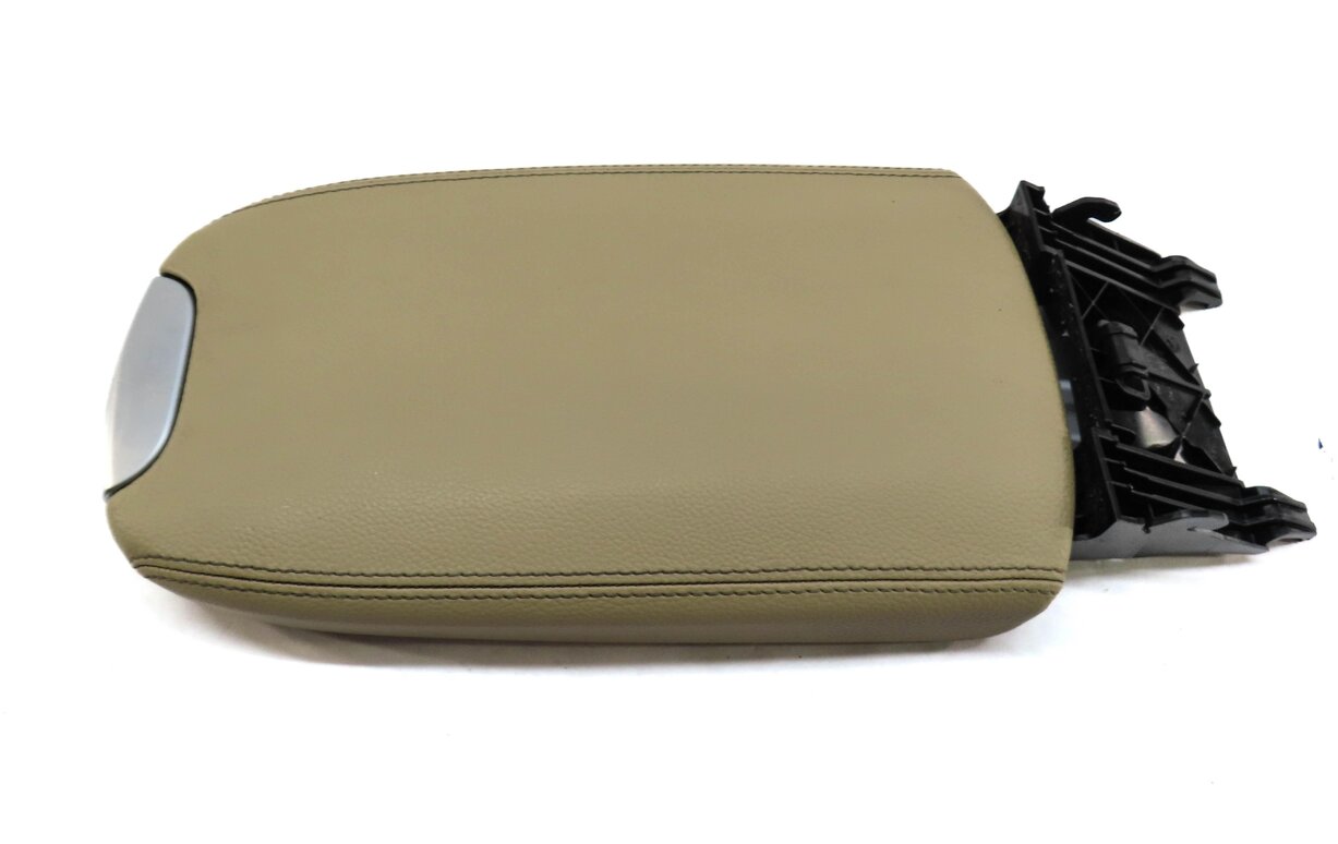 Thumbnail 4: 2008 MERCEDES GL550 X164 FRONT CENTER CONSOLE LID / ARMREST (BROWN LEATHER 204A)