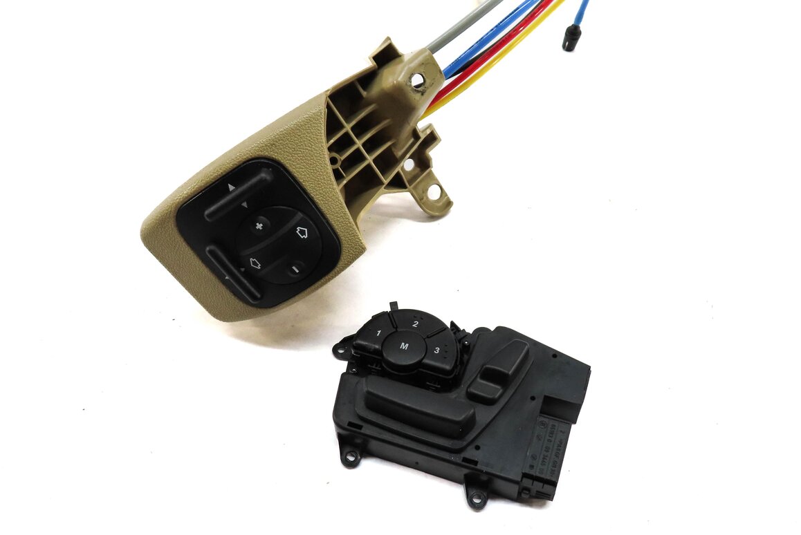 Thumbnail 2: 2008 MERCEDES GL550 (X164) FRONT LEFT DRIVER SEAT ADJUST SWITCH w/ LUMBAR BEIGE