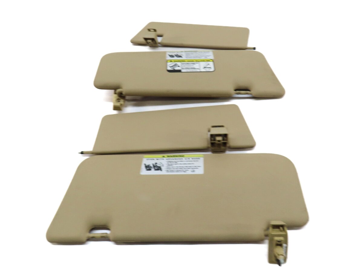 Thumbnail 4: 06-12 MERCEDES GL ML CLASS (W164 X164) FRONT LEFT & RIGHT SUNVISOR SET (BEIGE)