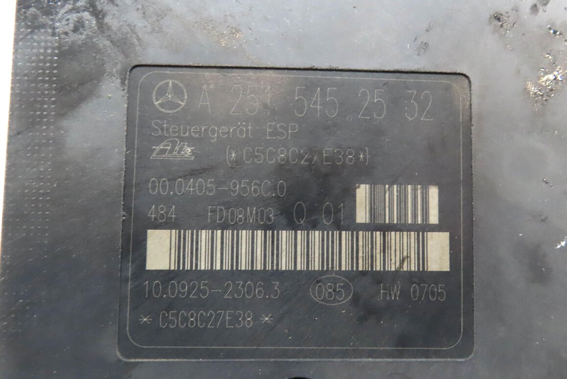Thumbnail 5: 2008 MERCEDES GL550 X164 ABS ANTI-LOCK BRAKE MODULE & PUMP 2515452532 2514310412