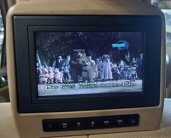 Thumbnail 2: 06-08 MERCEDES GL ML X164 W164 REAR RIGHT OR LEFT HEADREST (BEIGE) w/ DVD PLAYER