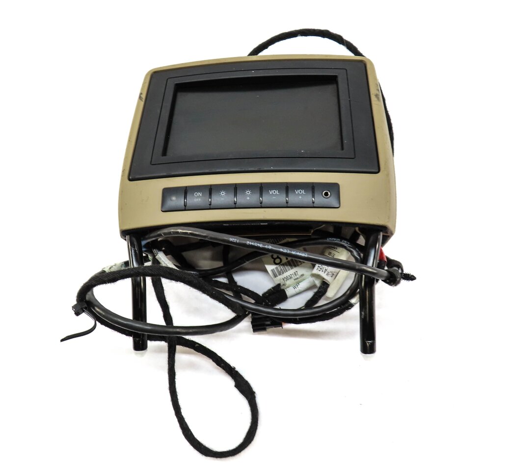 Thumbnail 3: 06-08 MERCEDES GL ML X164 W164 REAR RIGHT OR LEFT HEADREST (BEIGE) w/ DVD PLAYER