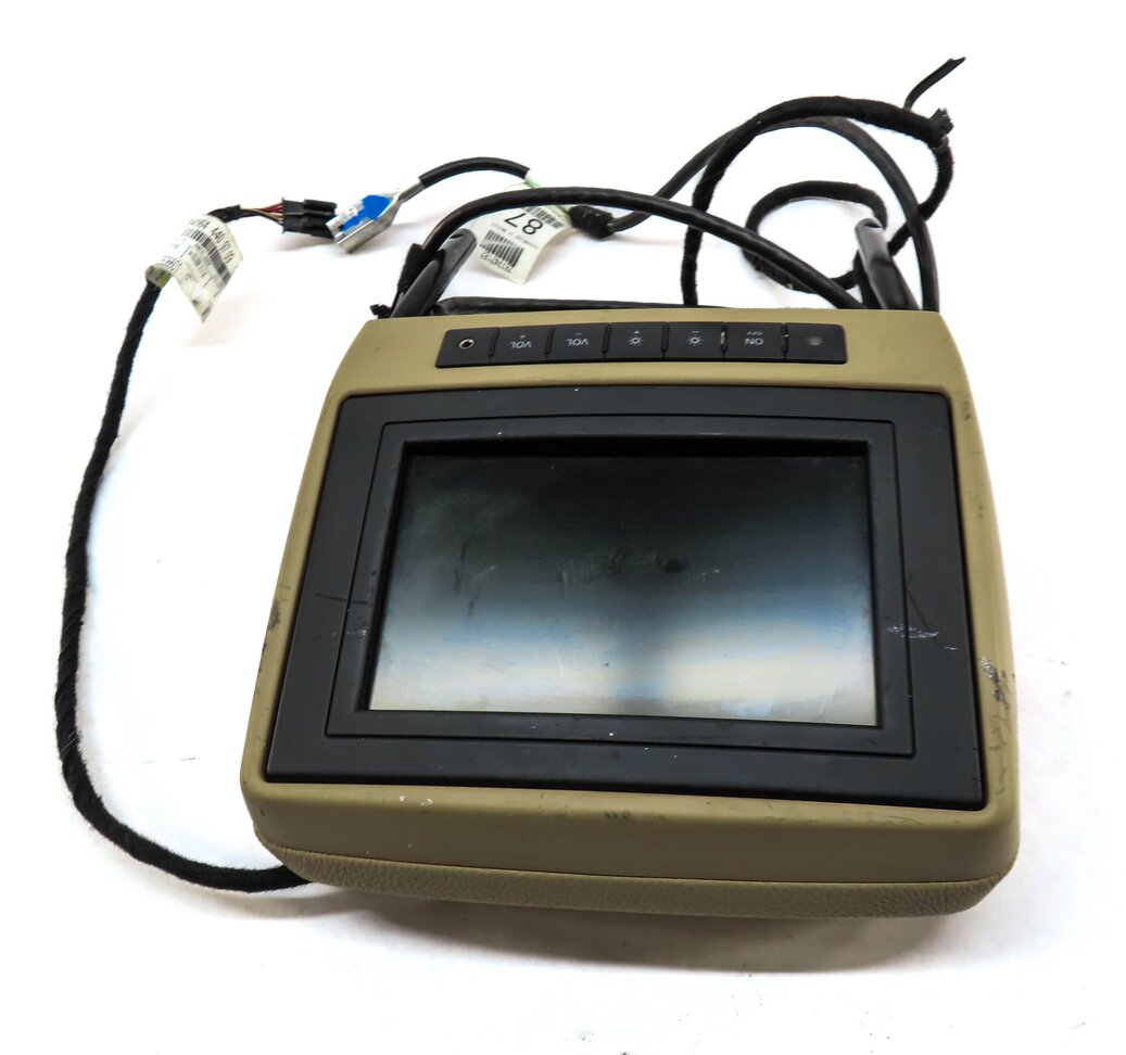 Thumbnail 4: 06-08 MERCEDES GL ML X164 W164 REAR RIGHT OR LEFT HEADREST (BEIGE) w/ DVD PLAYER