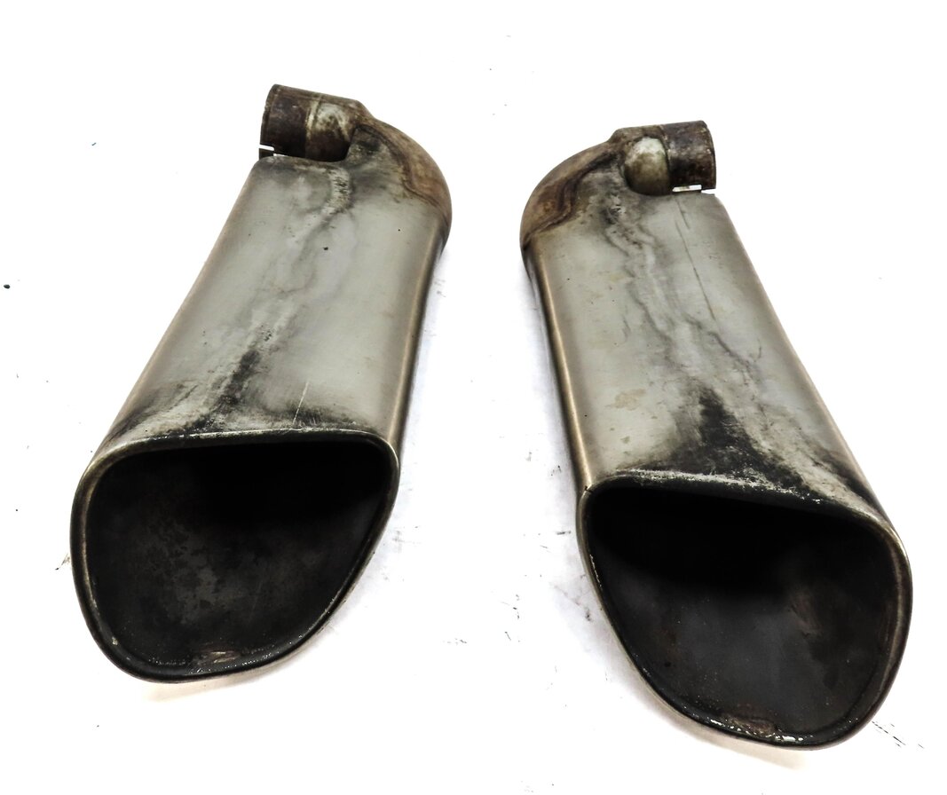 Thumbnail 3: 03-06 PORSCHE CAYENNE 955 4.5L NON-TURBO REAR LEFT RIGHT EXHAUST MUFFLER TIP SET