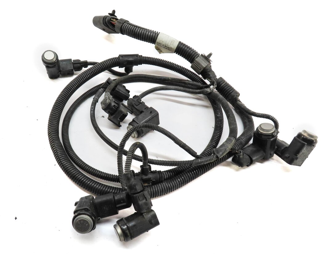 Thumbnail 2: 2004 PORSCHE CAYENNE (955) FRONT PARK ASSIST PDC SENSOR SET6 (BEIGE) w/ HARNESS