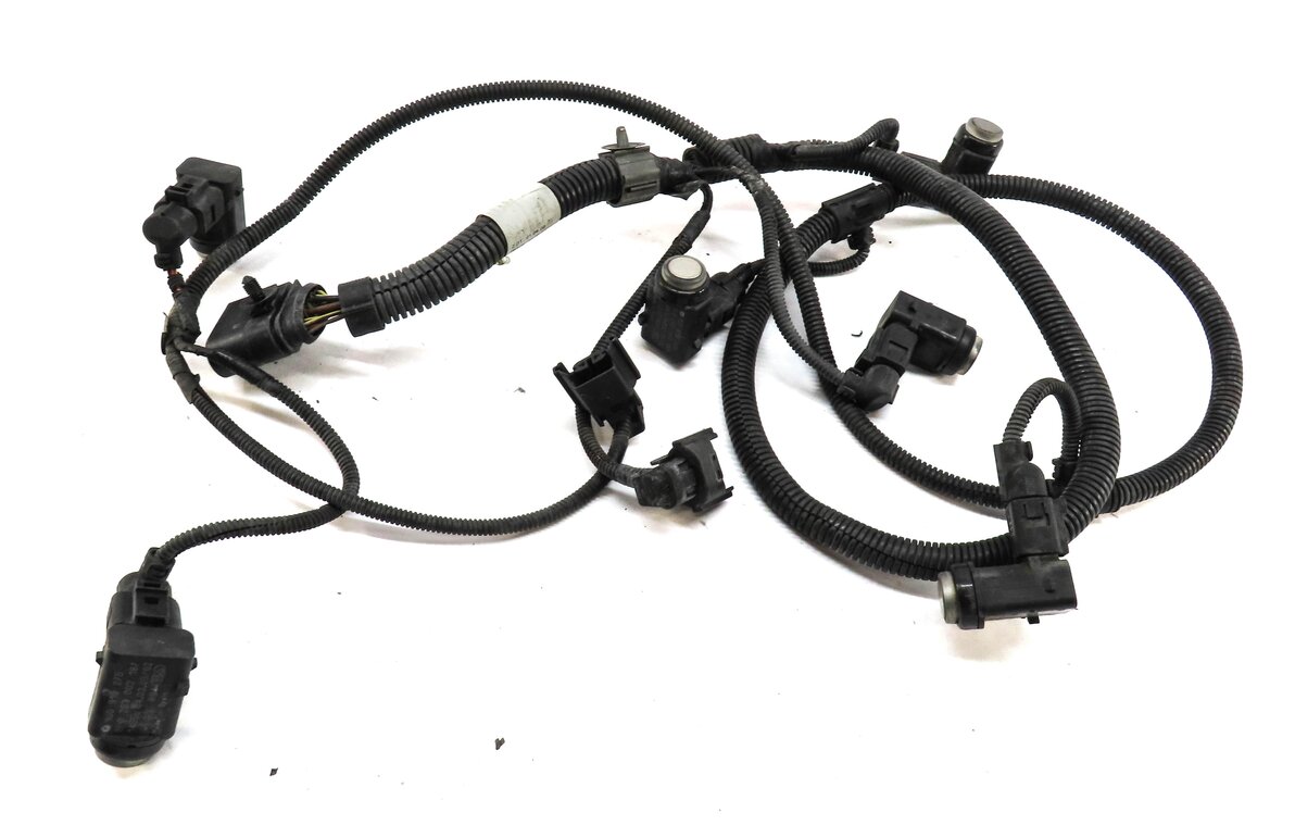 Thumbnail 3: 2004 PORSCHE CAYENNE (955) FRONT PARK ASSIST PDC SENSOR SET6 (BEIGE) w/ HARNESS