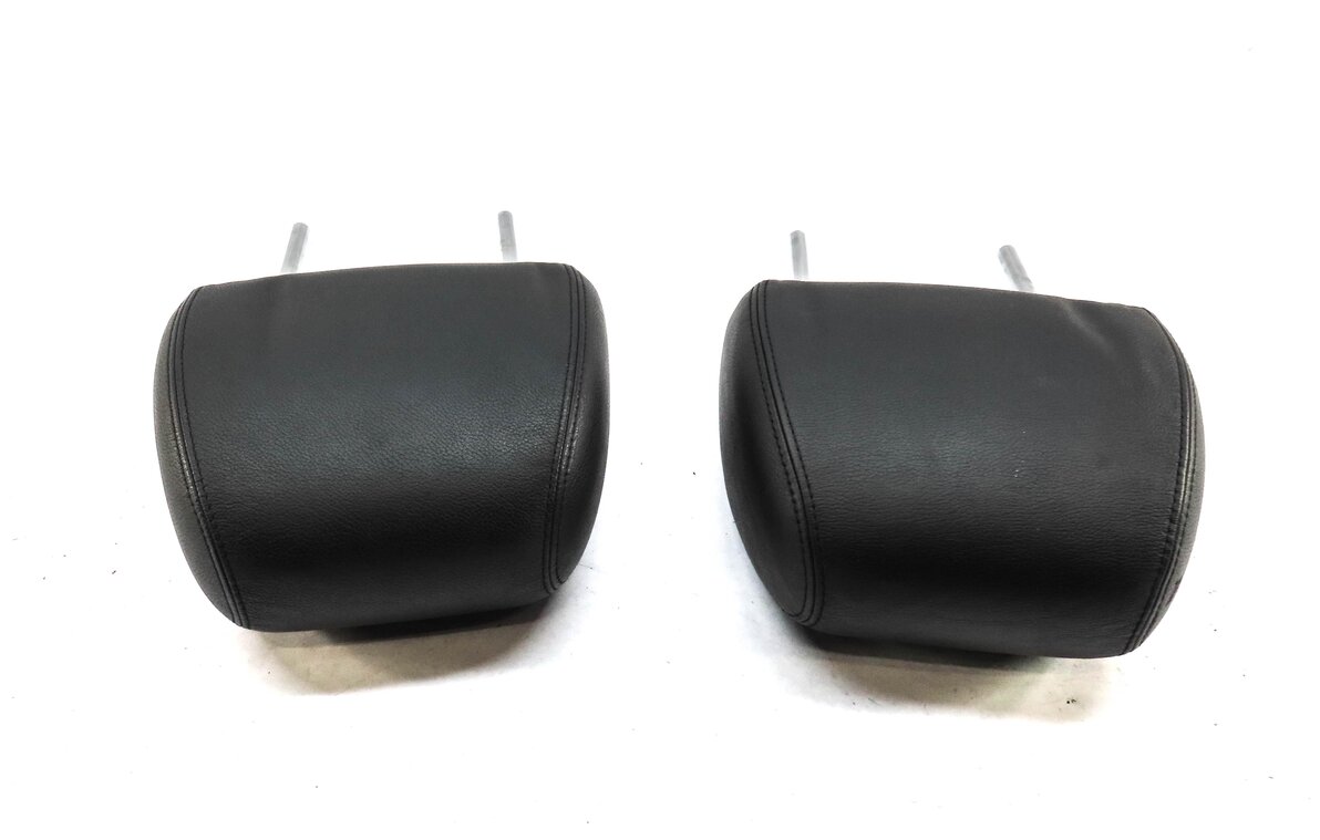 Thumbnail 4: 03-04 PORSCHE CAYENNE 955 FRONT LEFT DRIVER RIGHT PASSENGER HEADREST SET (BLACK)