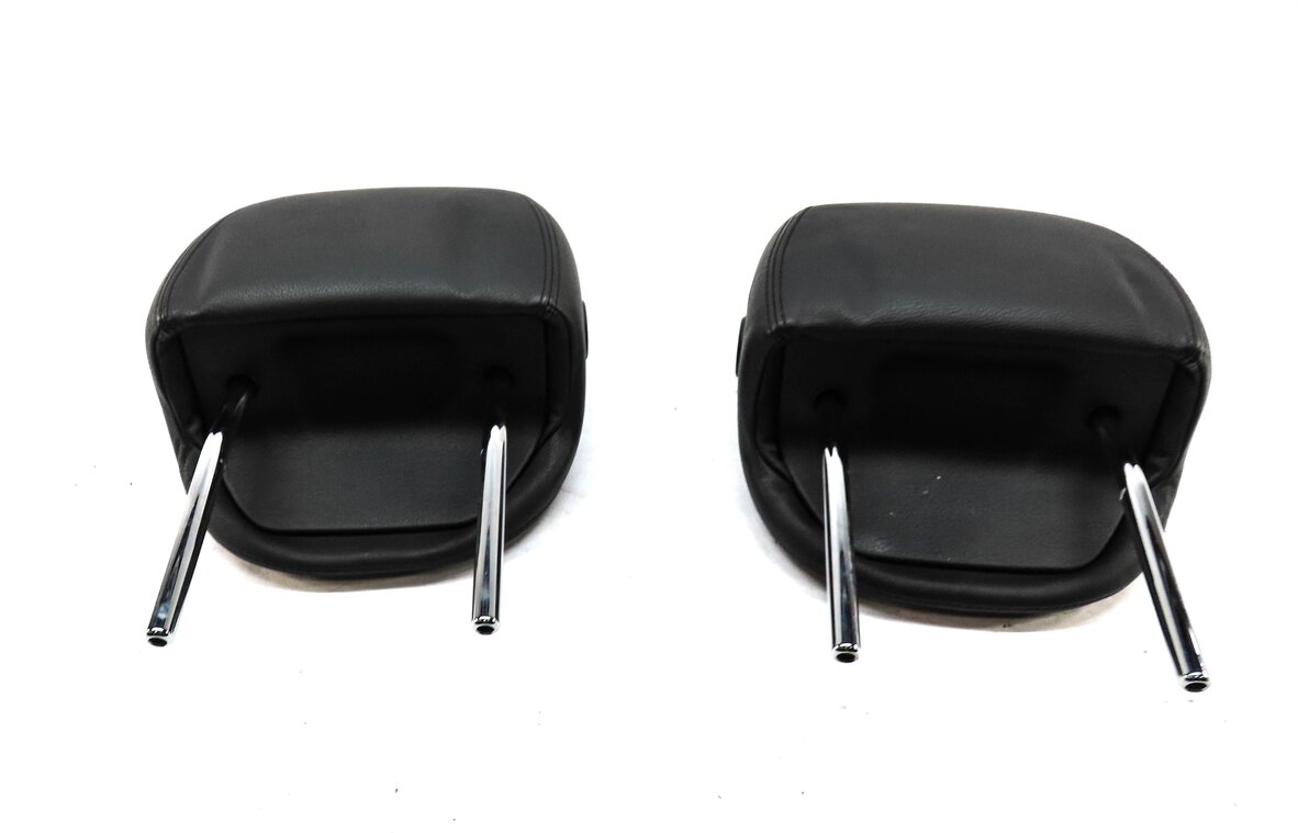 Thumbnail 5: 03-04 PORSCHE CAYENNE 955 FRONT LEFT DRIVER RIGHT PASSENGER HEADREST SET (BLACK)