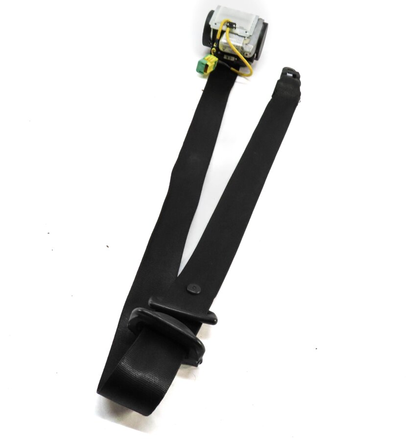 03-05 PORSCHE CAYENNE (955) LEFT FRONT DRIVER SEATBELT BUCKLE RETRACTOR (BLACK)