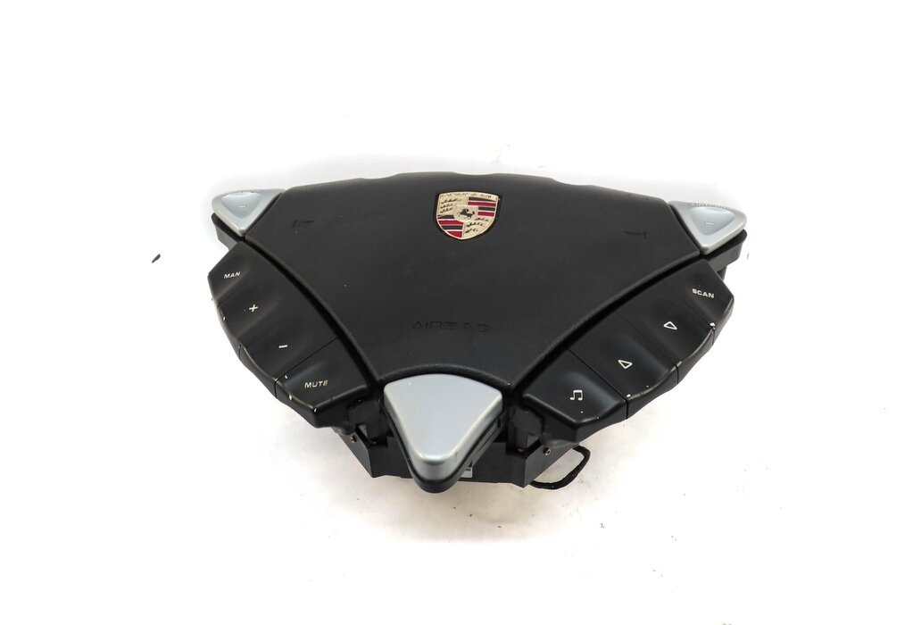 Thumbnail 1: 03-04 PORSCHE CAYENNE (955) DRIVER HEATED STEERING WHEEL AIRBAG AIR BAG (BLACK)
