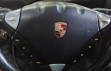 Thumbnail 2: 03-04 PORSCHE CAYENNE (955) DRIVER HEATED STEERING WHEEL AIRBAG AIR BAG (BLACK)
