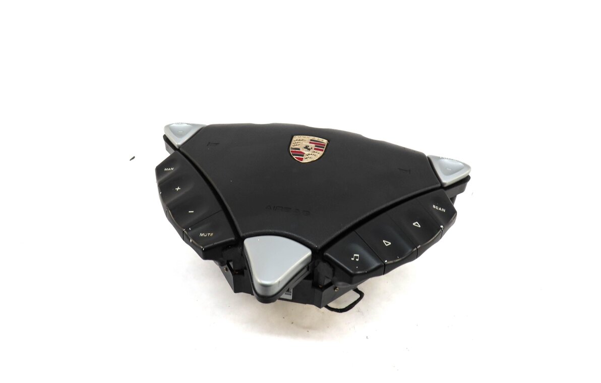 Thumbnail 3: 03-04 PORSCHE CAYENNE (955) DRIVER HEATED STEERING WHEEL AIRBAG AIR BAG (BLACK)