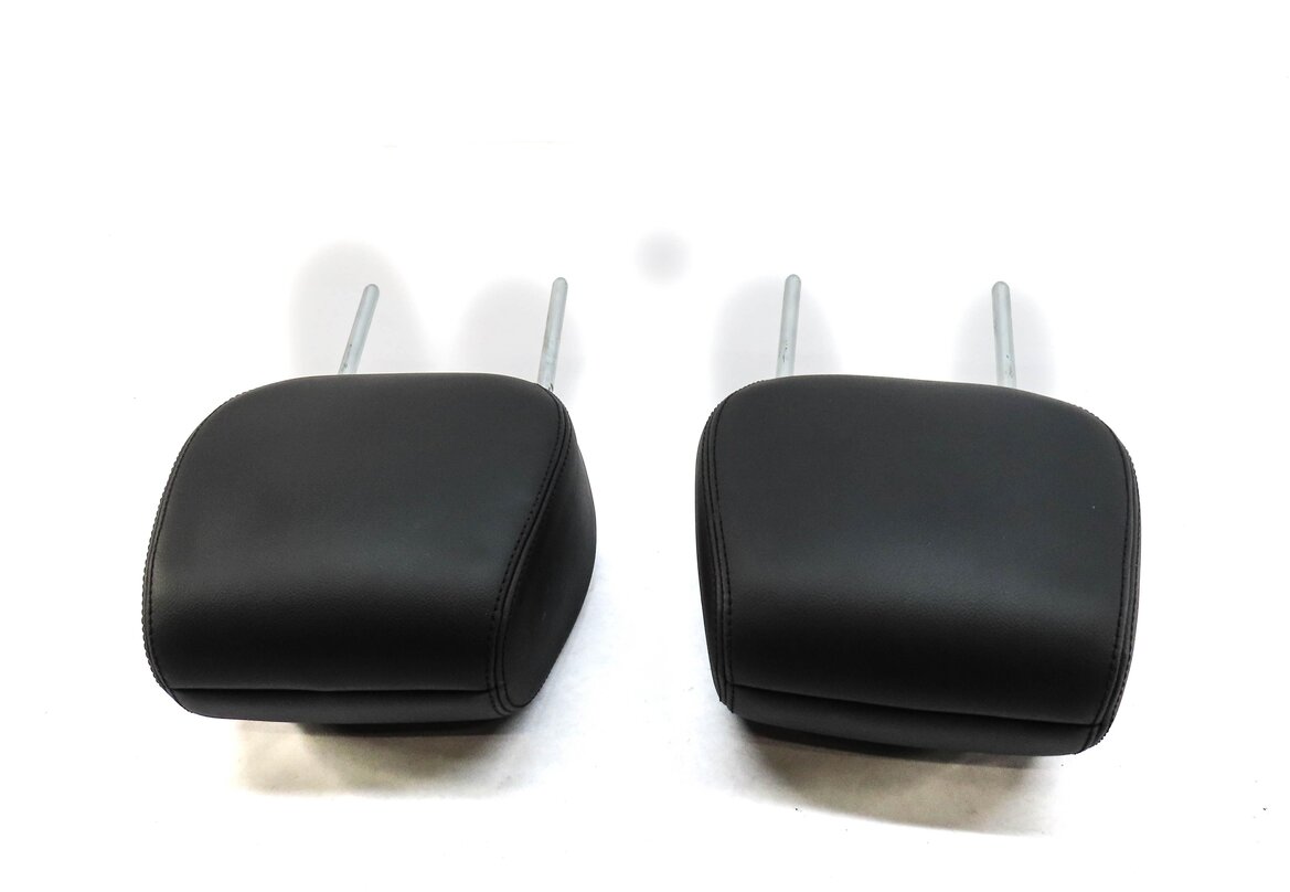 Thumbnail 3: 12-19 RANGE ROVER EVOQUE FRONT LEFT RIGHT HEADREST (EBONY BLACK WINDSOR LEATHER)