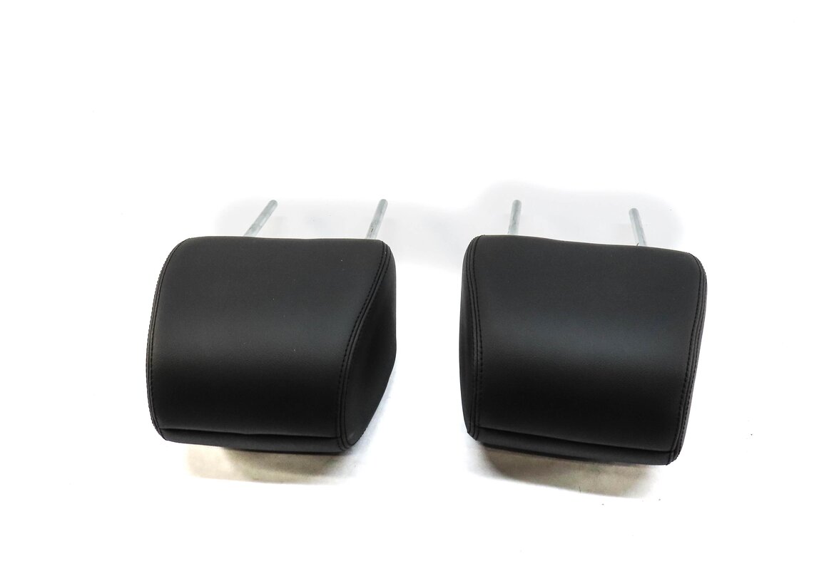 Thumbnail 4: 12-19 RANGE ROVER EVOQUE FRONT LEFT RIGHT HEADREST (EBONY BLACK WINDSOR LEATHER)