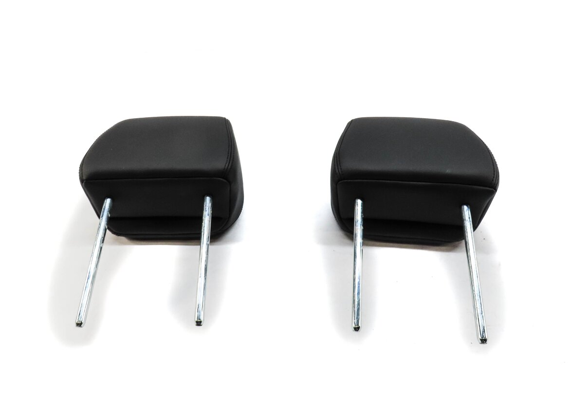 Thumbnail 5: 12-19 RANGE ROVER EVOQUE FRONT LEFT RIGHT HEADREST (EBONY BLACK WINDSOR LEATHER)