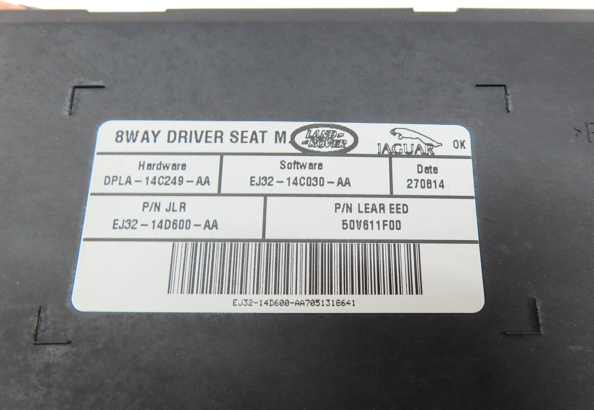 Thumbnail 4: 2015 RANGE ROVER EVOQUE (L538) FRONT LEFT DRIVER SEAT MEMORY CONTROL MODULE