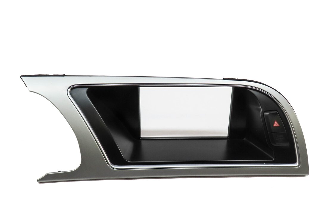 Thumbnail 2: 2010 AUDI A5 (B8 8T) FRONT DASH GPS NAVIGATION SCREEN TRIM w/ HAZARD SWITCH
