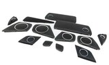 Thumbnail 1: 2011 AUDI A4 (B8 8K) DOOR DASH DECK SPEAKER GRILLE SET (BANG & OLUFSEN - BLACK)