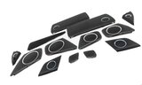Thumbnail 3: 2011 AUDI A4 (B8 8K) DOOR DASH DECK SPEAKER GRILLE SET (BANG & OLUFSEN - BLACK)