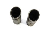 09-12 AUDI A4 (B8 8K) 2.0L REAR LEFT & RIGHT EXHAUST MUFFLER TIP SET (SILVER)